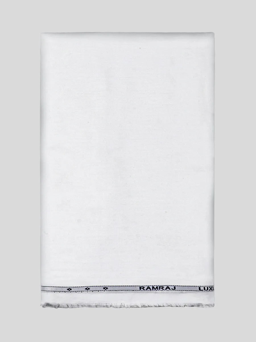 100% Luxury Cotton White Shirt Fabric Giza Touch 5050