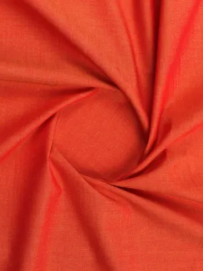 100%Cotton Solid Dark Orange Shirting Fabric _BMW