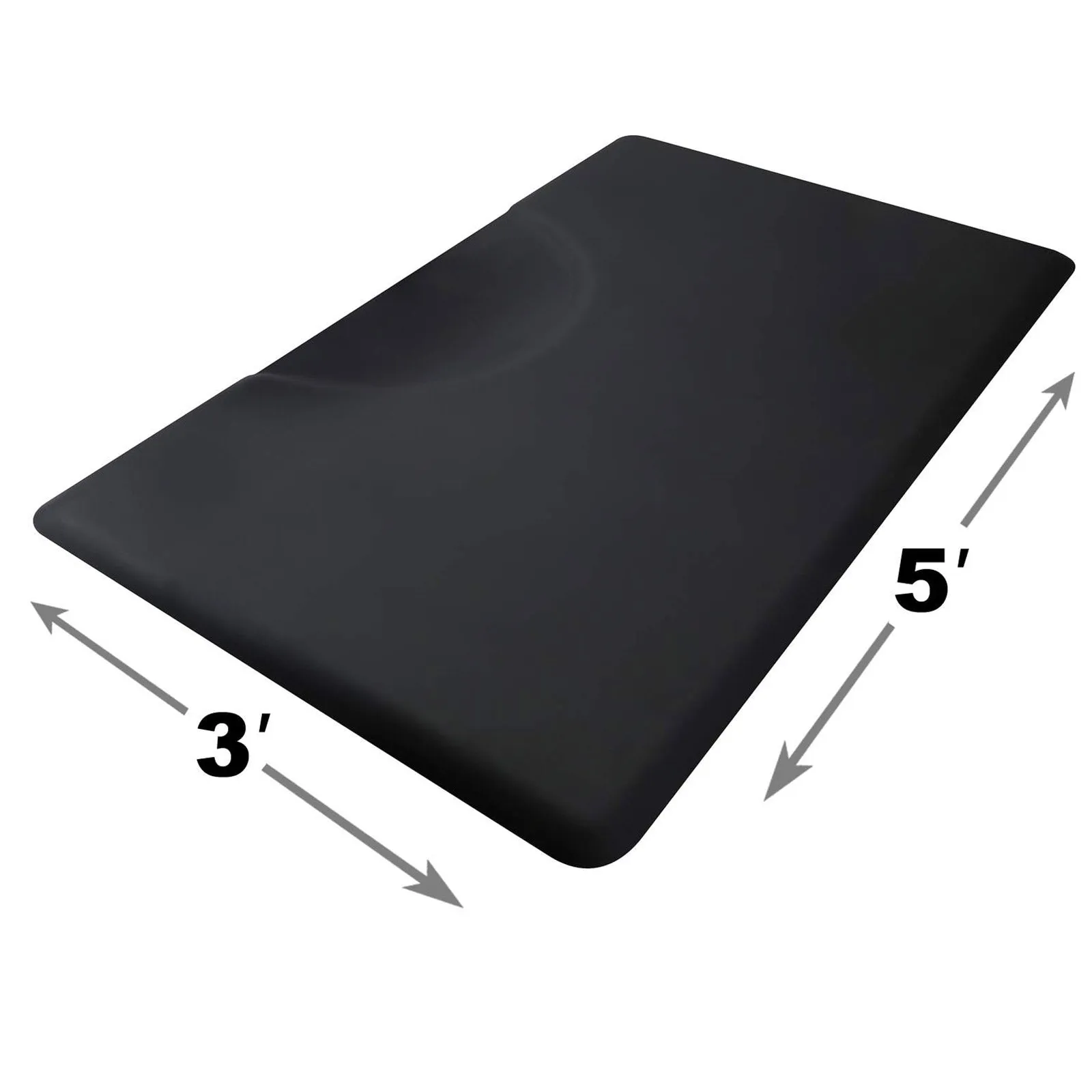 2-Pack 1/2" Thick 3x5 ft. Anti-Fatigue Mats for Salon & Barber Chair