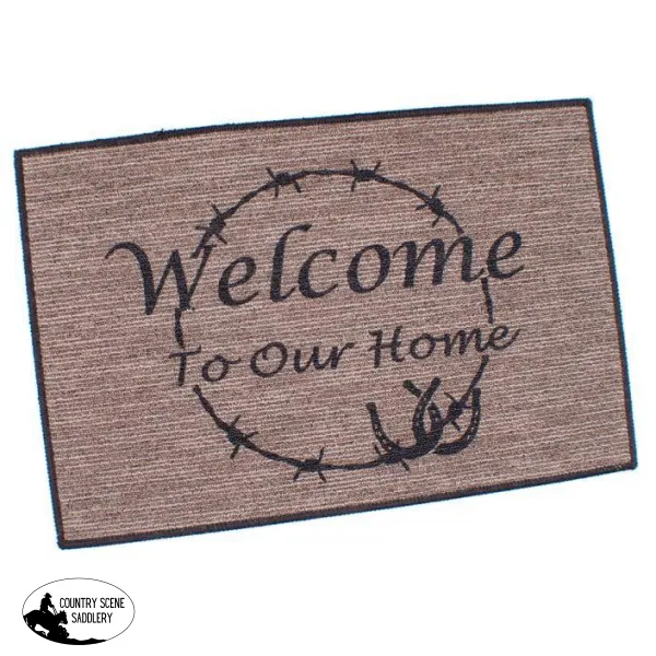 27" x 18" "Welcome To Our Home" floor mat.