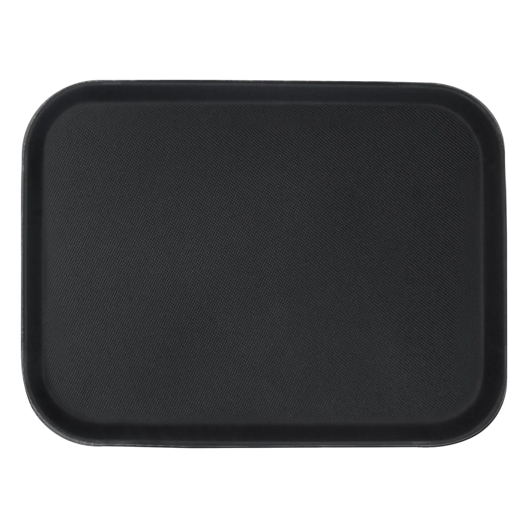 40cm x 30cm Black Rectangular Non-Slip Serving Tray - By Argon Tableware