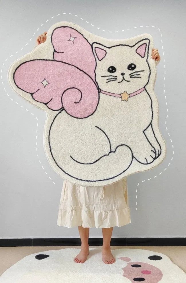 Angel Cat Floor Mat