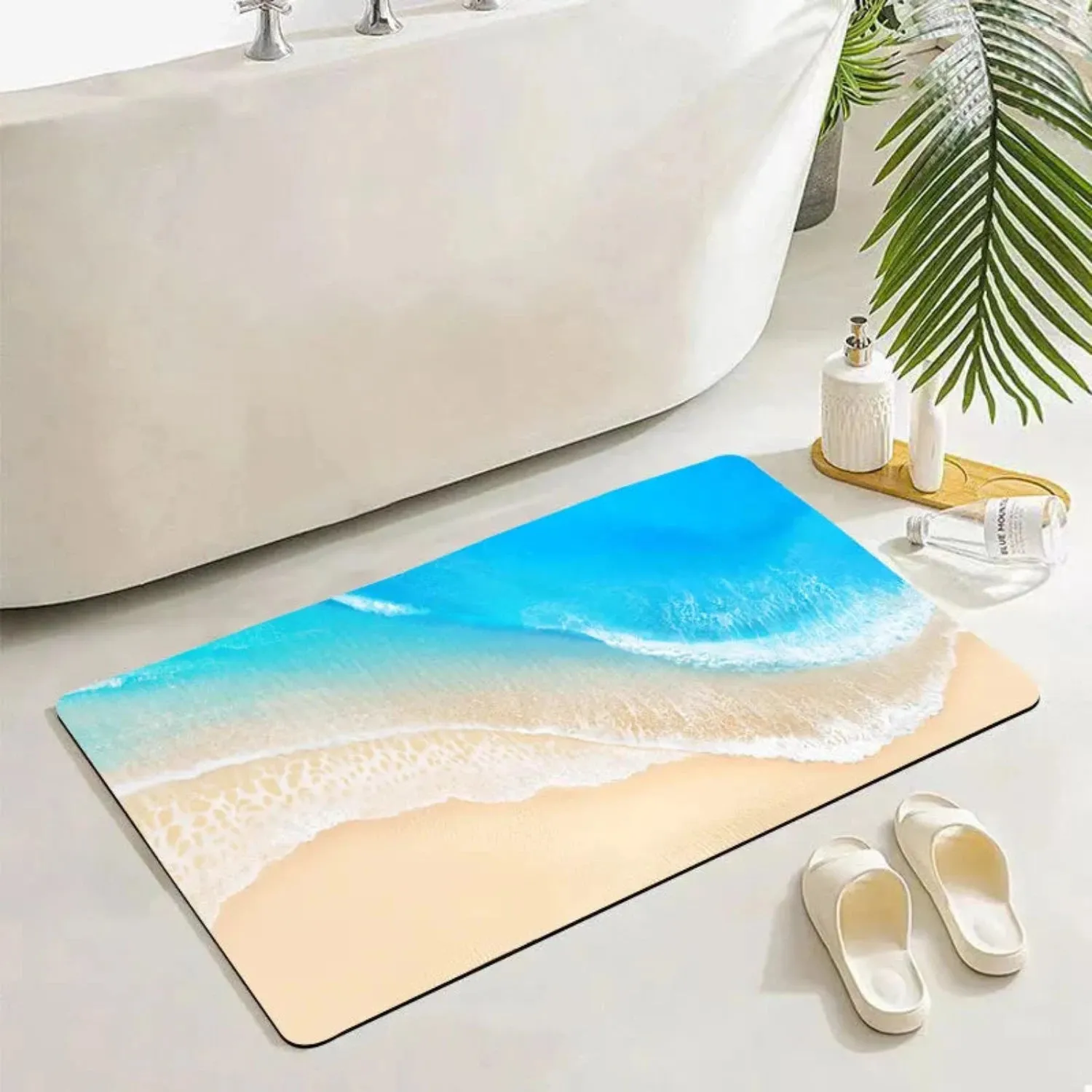 Anti-Slip Water-Absorbent Mat – Quick-Drying Rug for Bathroom & Kitchen