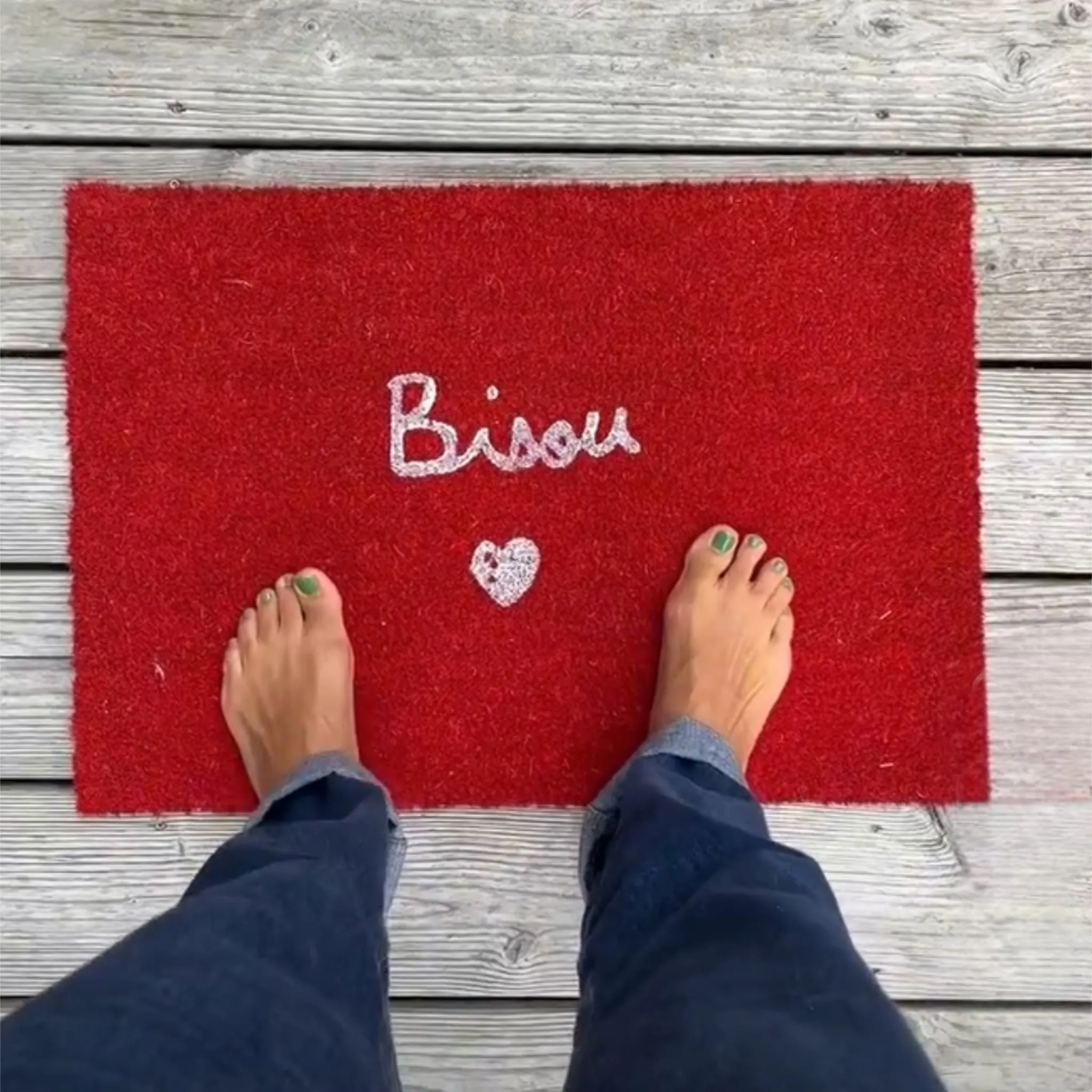 Bisou doormat - Mathilde Cabanas