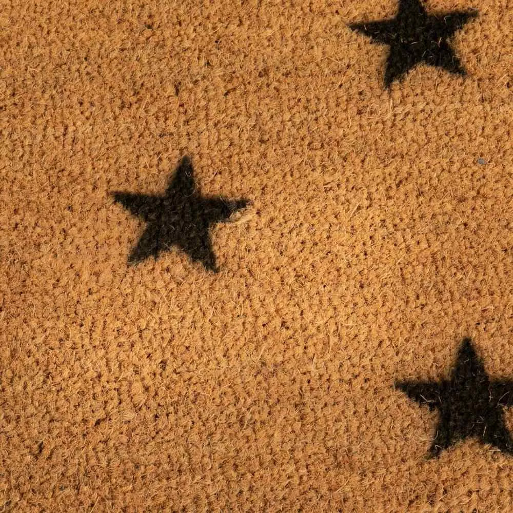 Black Stars Patio Doormat