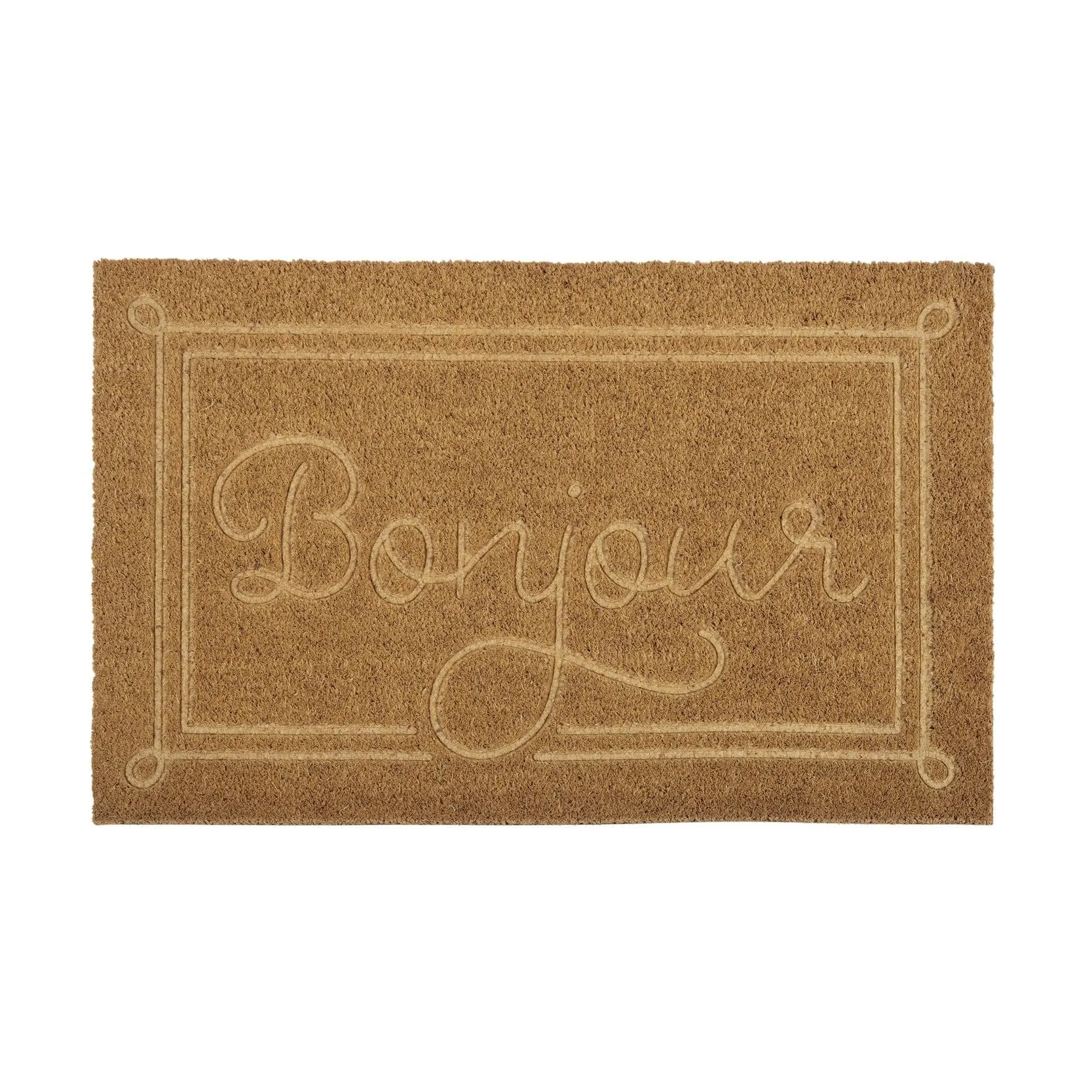 Bonjoir Eched Coir Door Mat