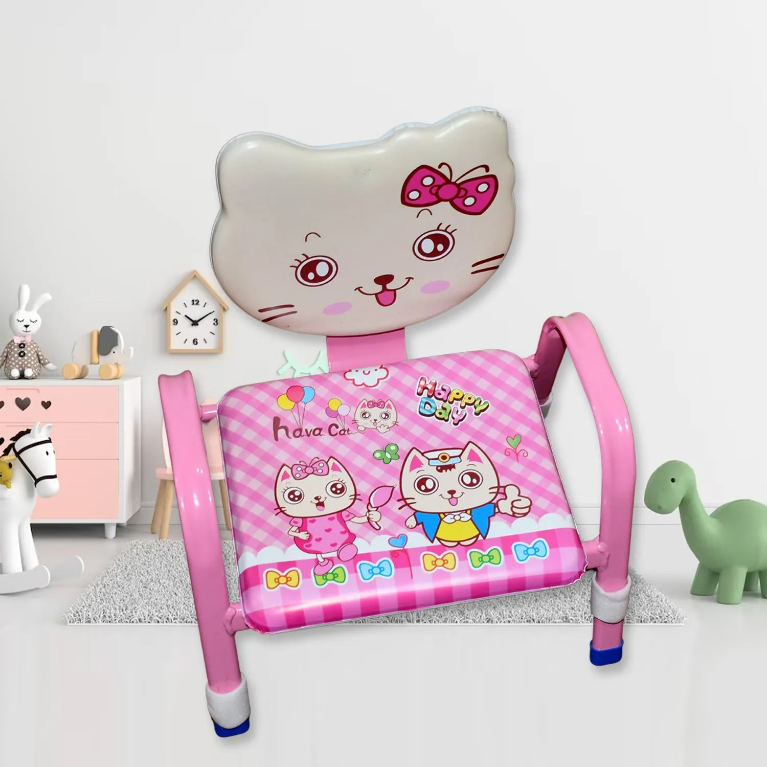 Cartoon Baby Chair Strong Steel Cushion & Comfortable Baby Chair High Quality Chair (1 Pc)