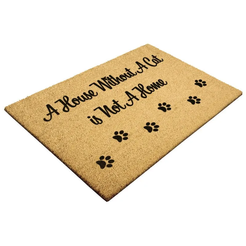 Cat Outdoor Mat - A House Without A Cat Is Not A Home