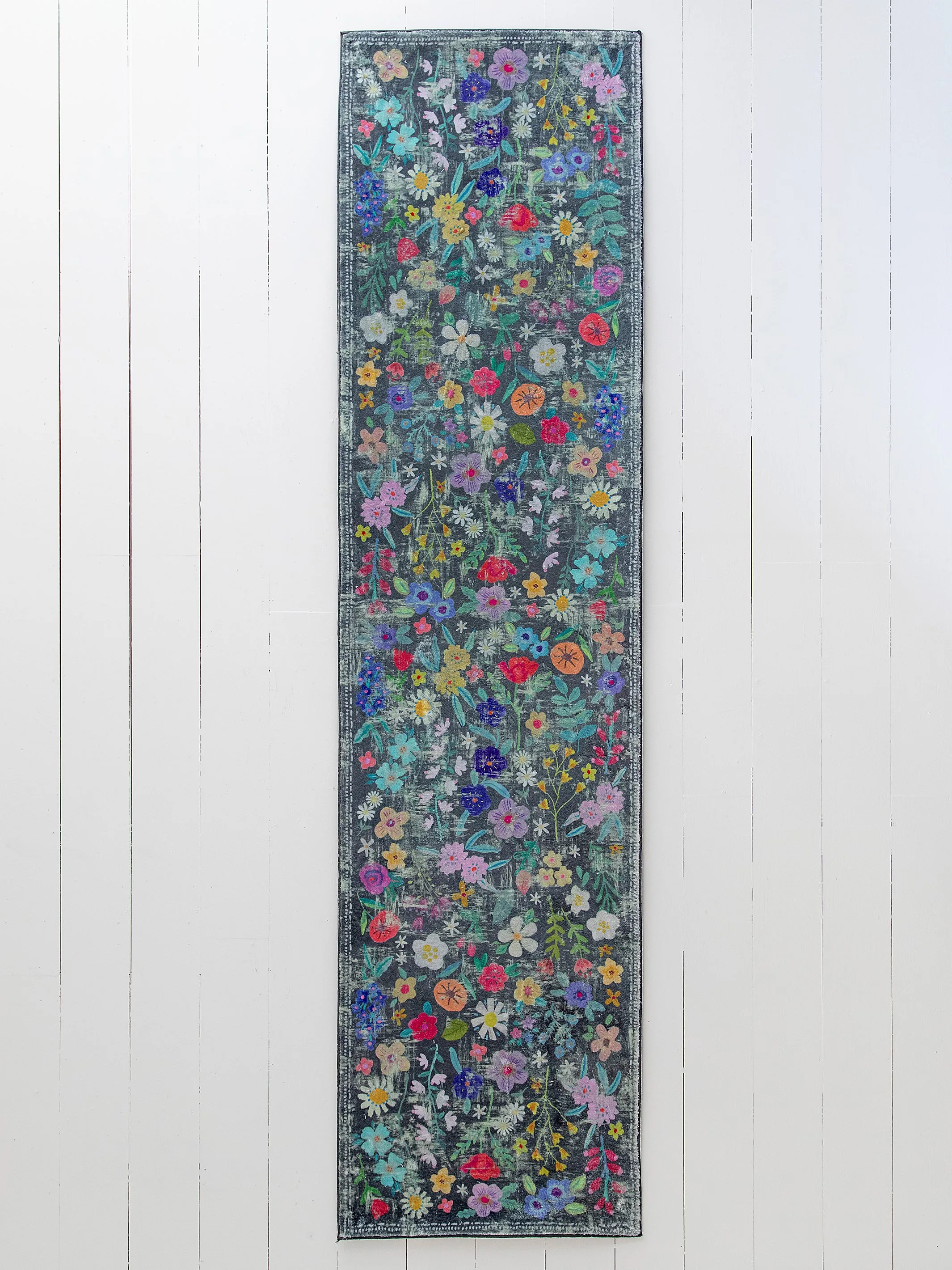 Chenille Rug, 2' x 8' - Wildflower