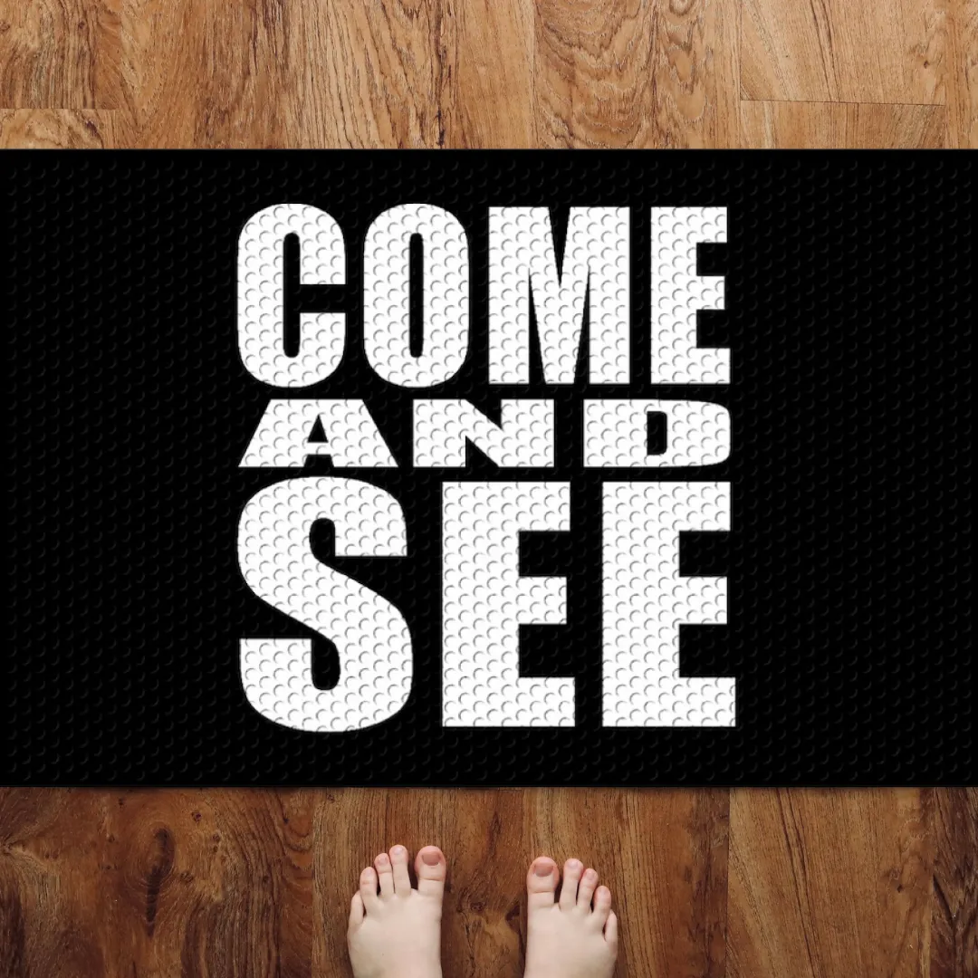 Come and See Door Mat