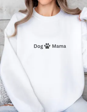 Comfy Custom Dog Mama Crewneck Sweatshirt – Personalized Dog Lover Gift, Cozy Dog Mom Apparel