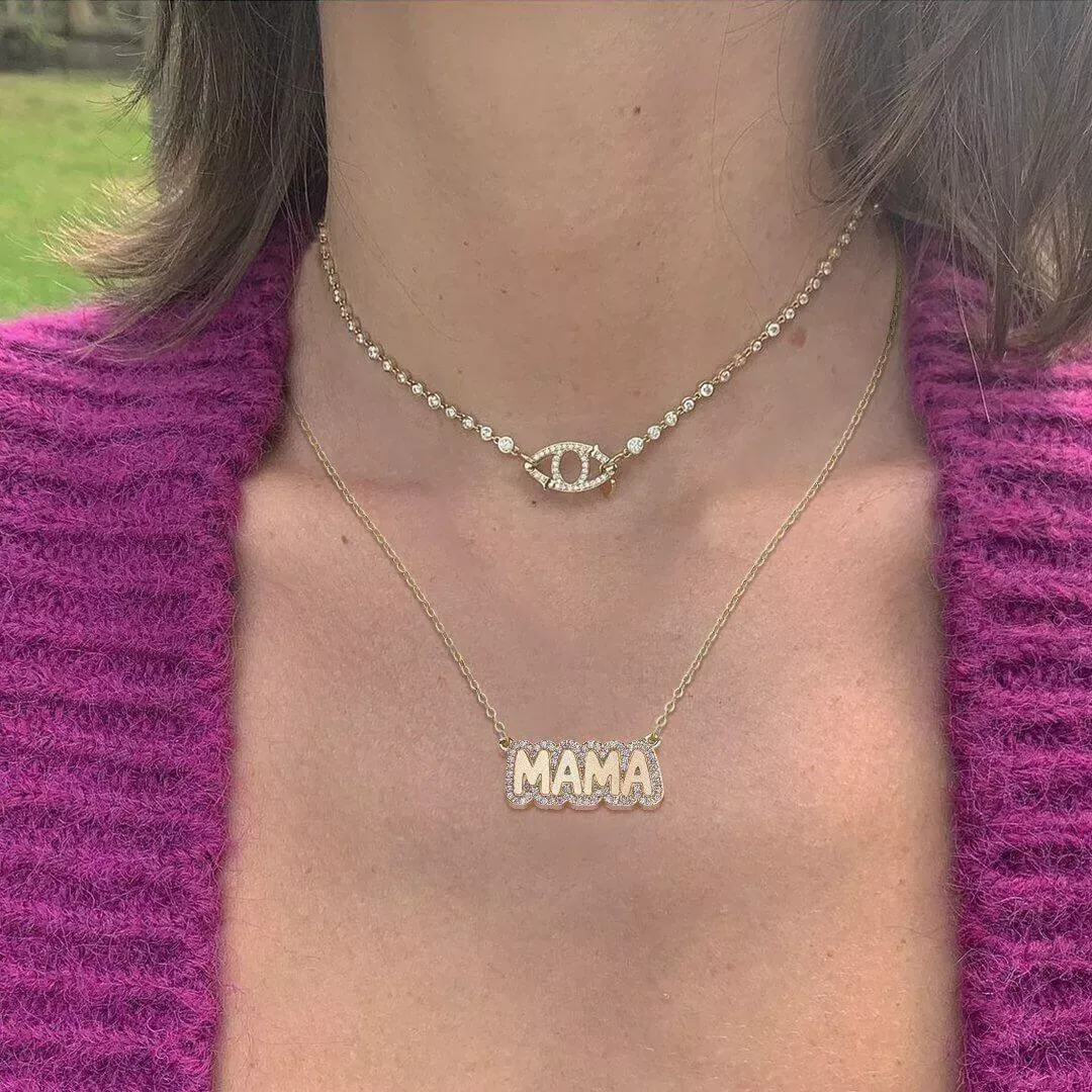 Custom Bubble Necklace With Name