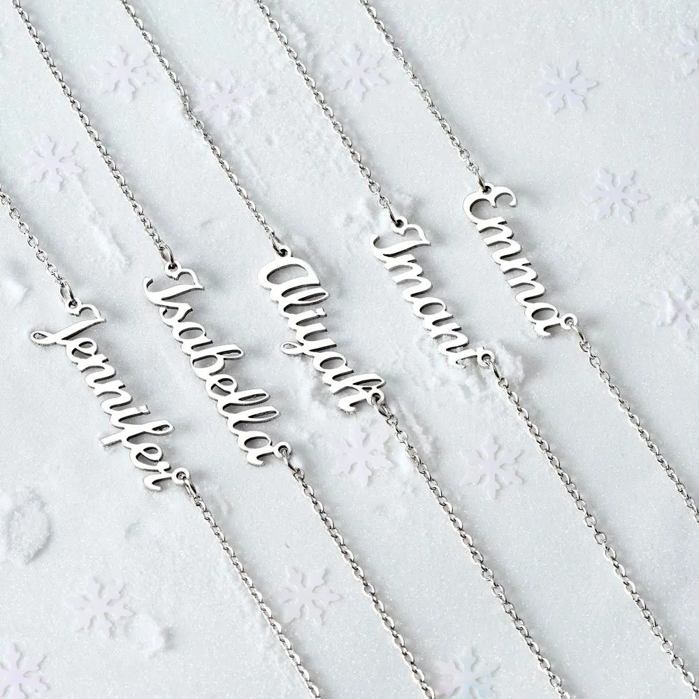 Custom Name Necklace (no message card)