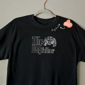 Custom Shih Tzu Dog Dad Shirt Embroidered Collar, Personalized The DogFather Shirt Shih Tzu, Best Gifts For Shih Tzu Lovers