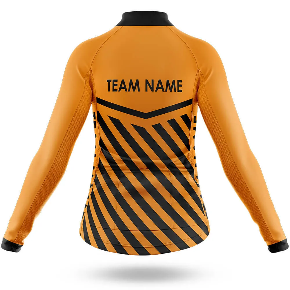 Custom Team Name M3 Orange - Women's Cycling Kit