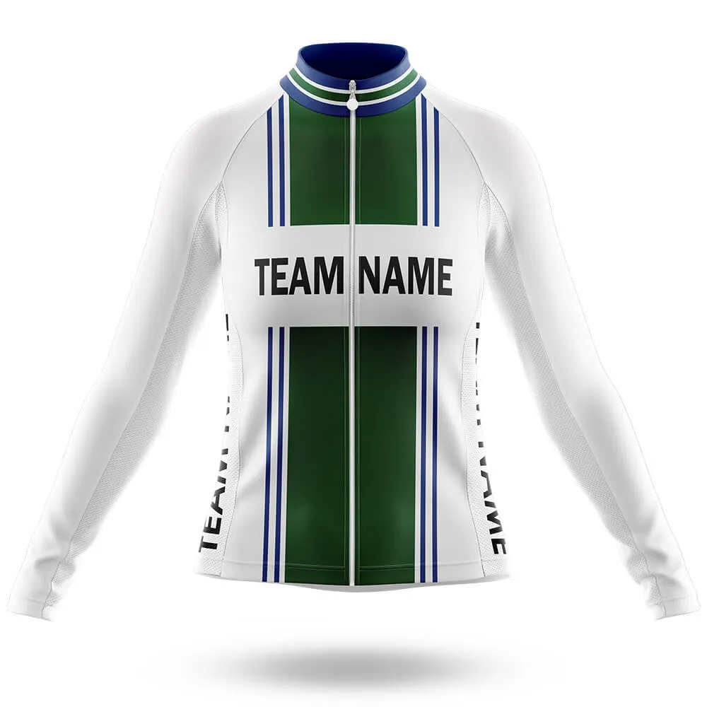 Custom Team Name M4 Green - Women's Cycling Kit