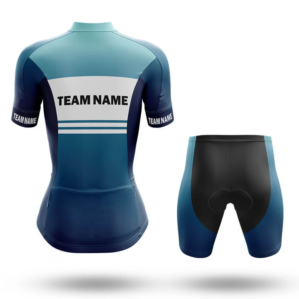 Custom Team Name S2 Blue - Women's Cycling Kit