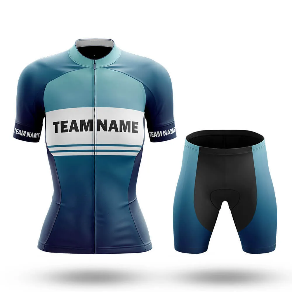 Custom Team Name S2 Blue - Women's Cycling Kit