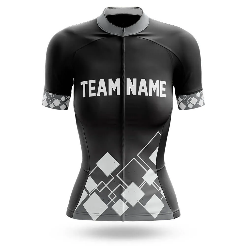 Custom Team Name V19 Black - Women's Cycling Kit