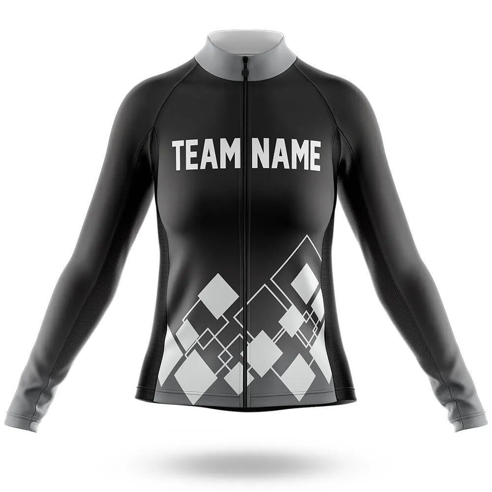 Custom Team Name V19 Black - Women's Cycling Kit