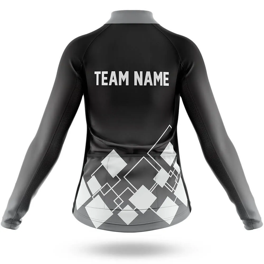 Custom Team Name V19 Black - Women's Cycling Kit