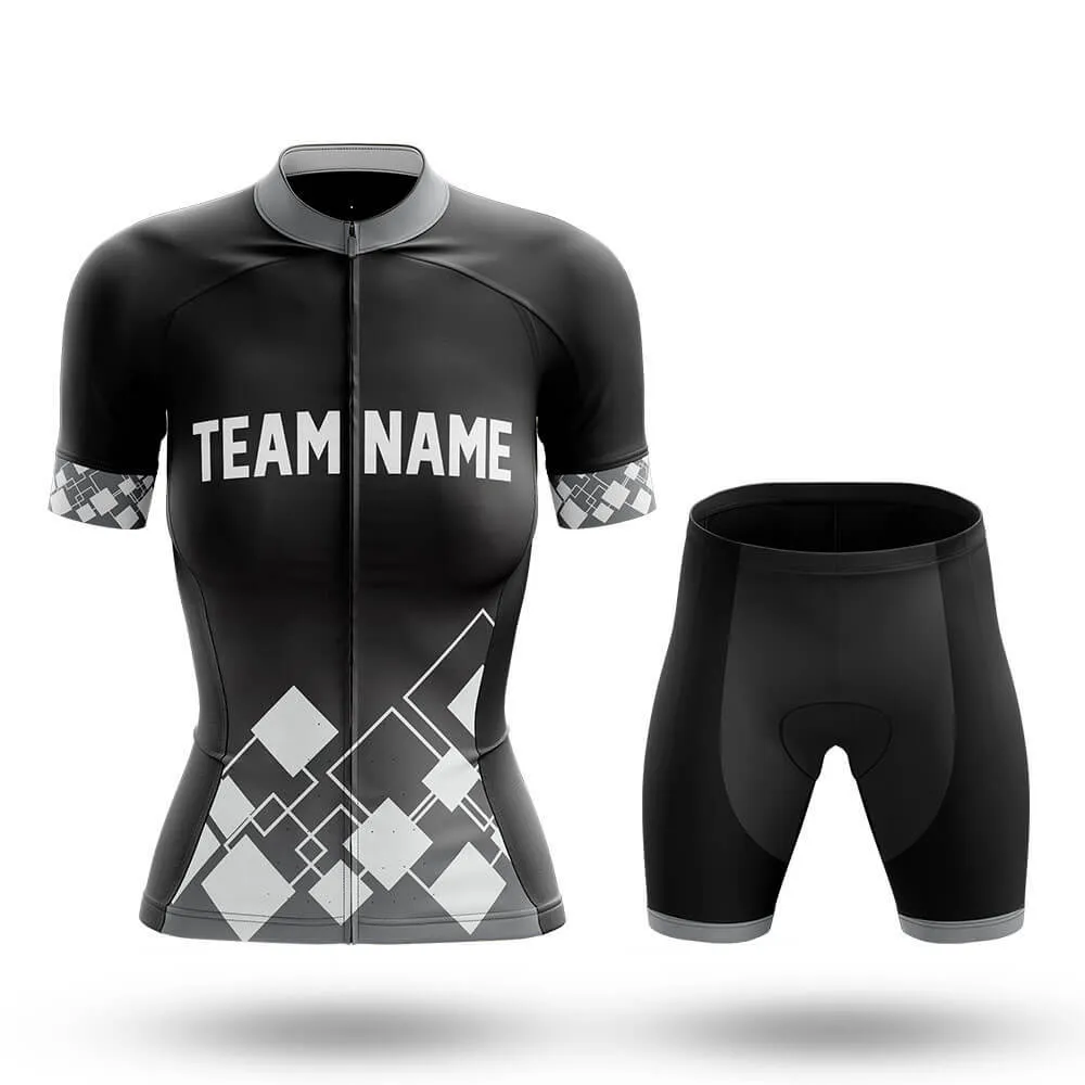 Custom Team Name V19 Black - Women's Cycling Kit