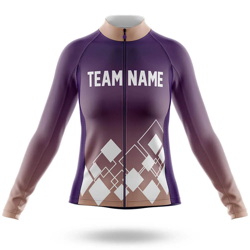 Custom Team Name V19 Violet - Women's Cycling Kit