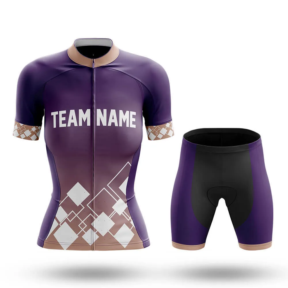 Custom Team Name V19 Violet - Women's Cycling Kit