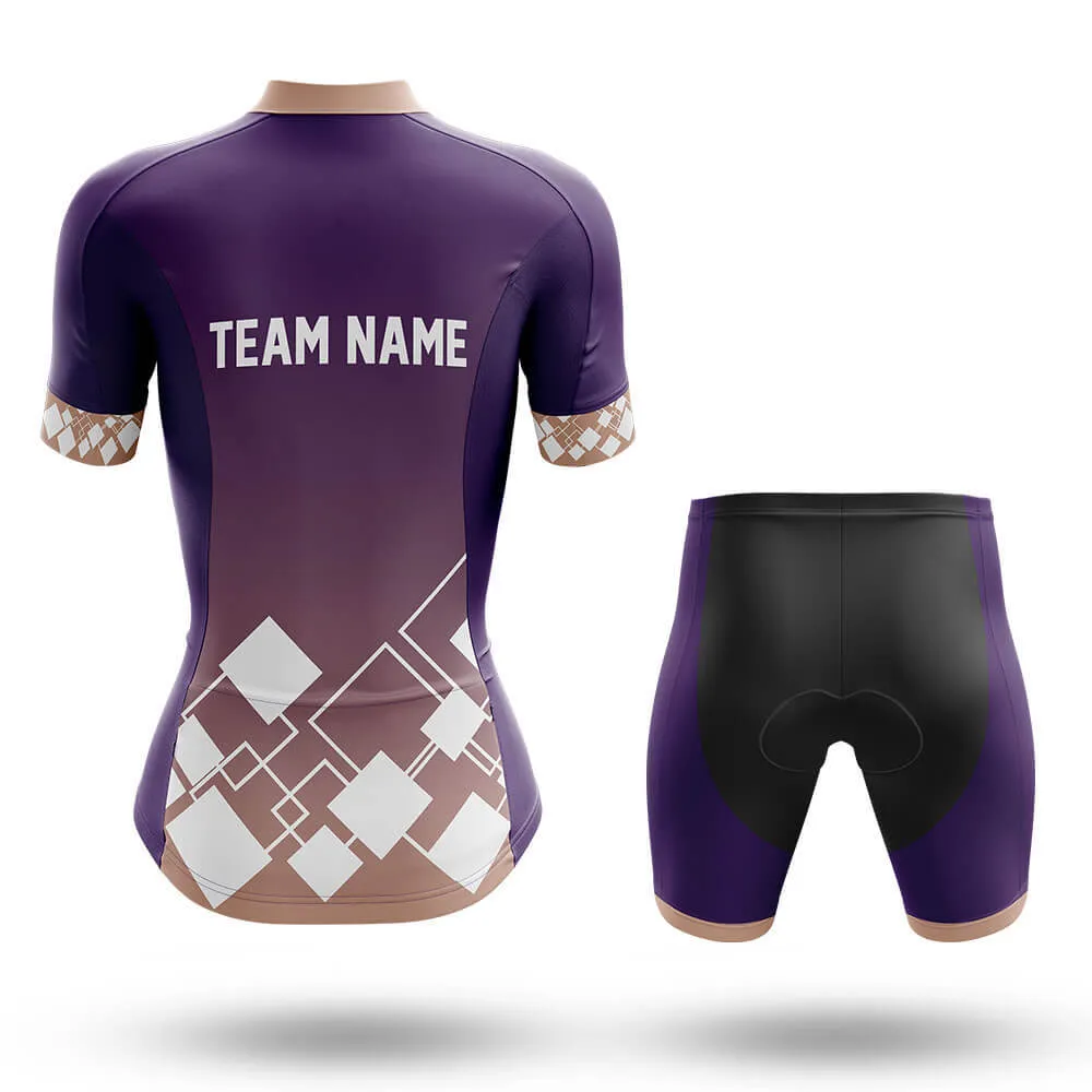 Custom Team Name V19 Violet - Women's Cycling Kit