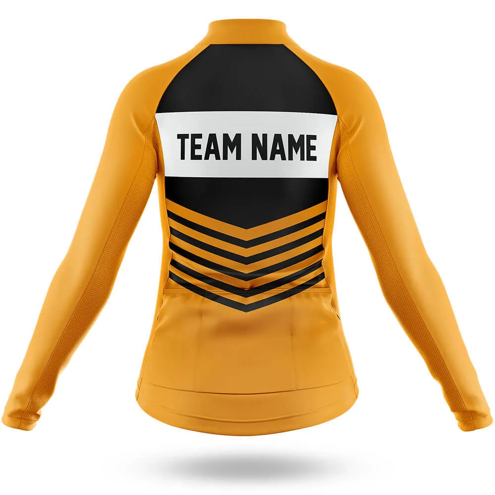 Custom Team Name V20 Yellow - Women's Cycling Kit