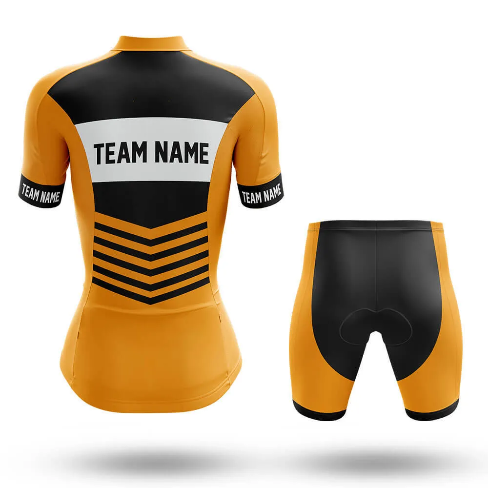 Custom Team Name V20 Yellow - Women's Cycling Kit