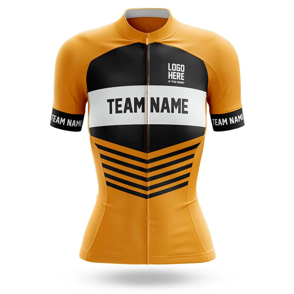 Custom Team Name V20 Yellow - Women's Cycling Kit