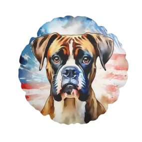 Customized Business Gifts, business holiday gifts Personalized America Round Pillow, Custom Pet Round Pillow, Print On Demand Pillow