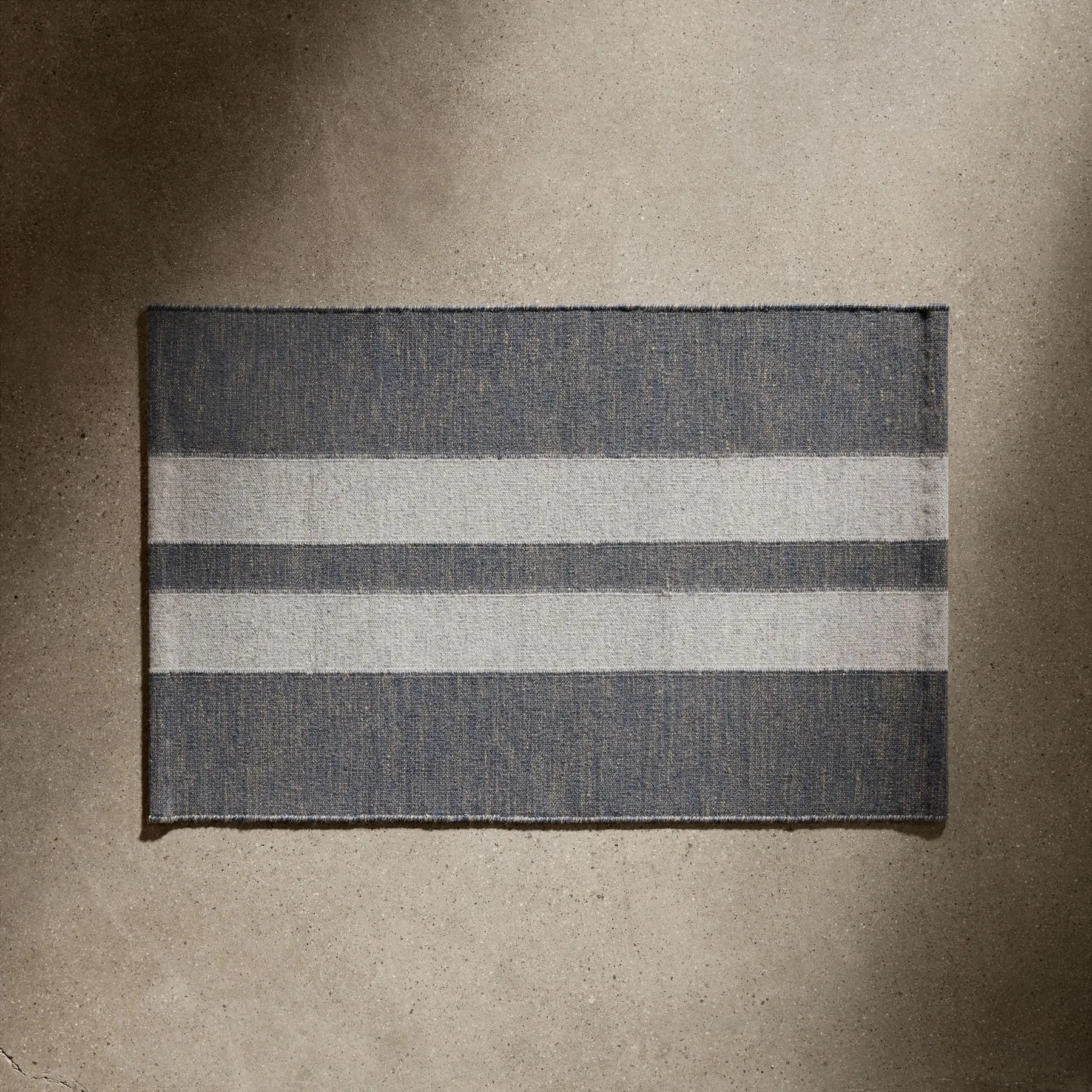 Double Stripe Entry Mat - Guntmetal Marle/Pearl Grey