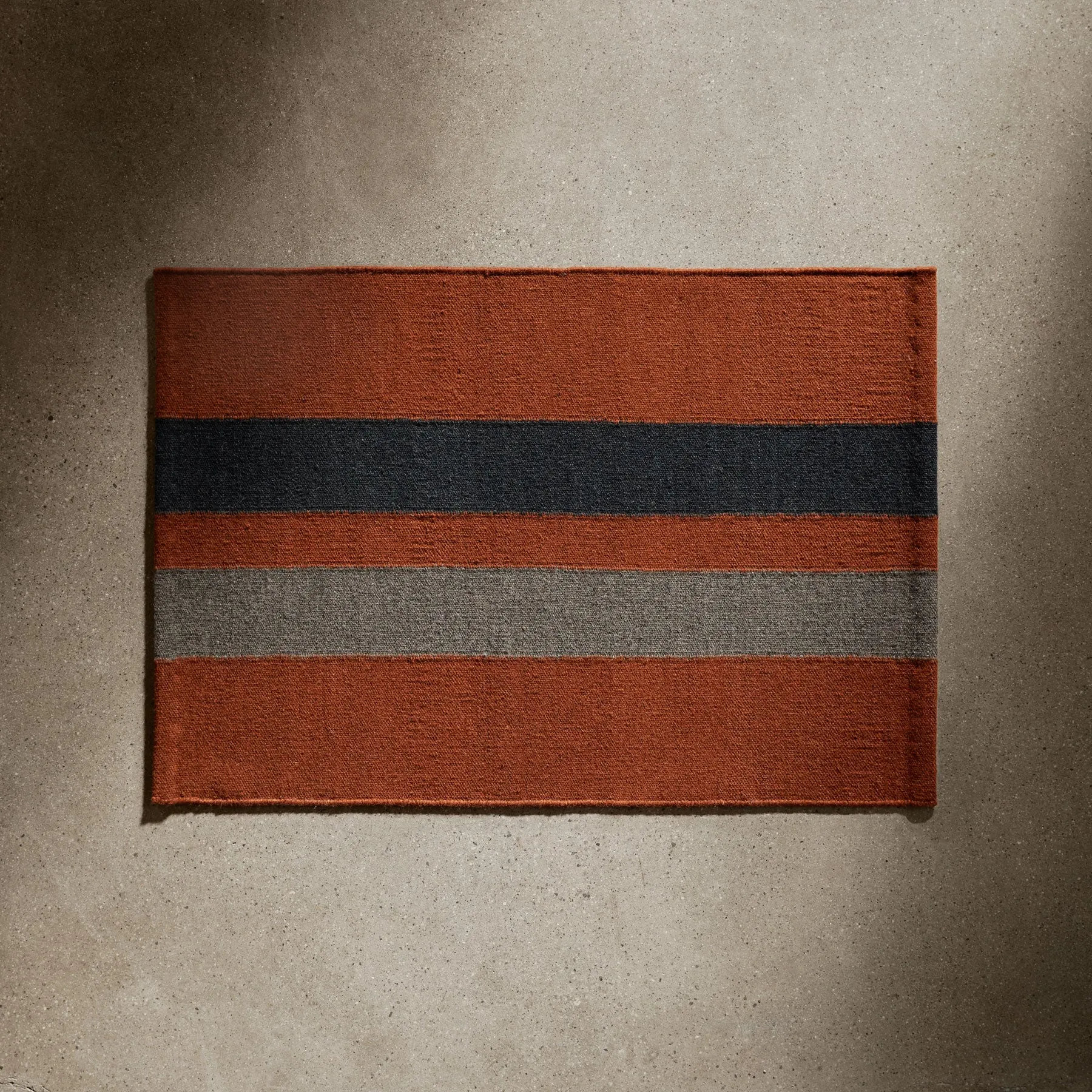 Double Stripe Entry Mat - Ochre/Black Marle/Flint