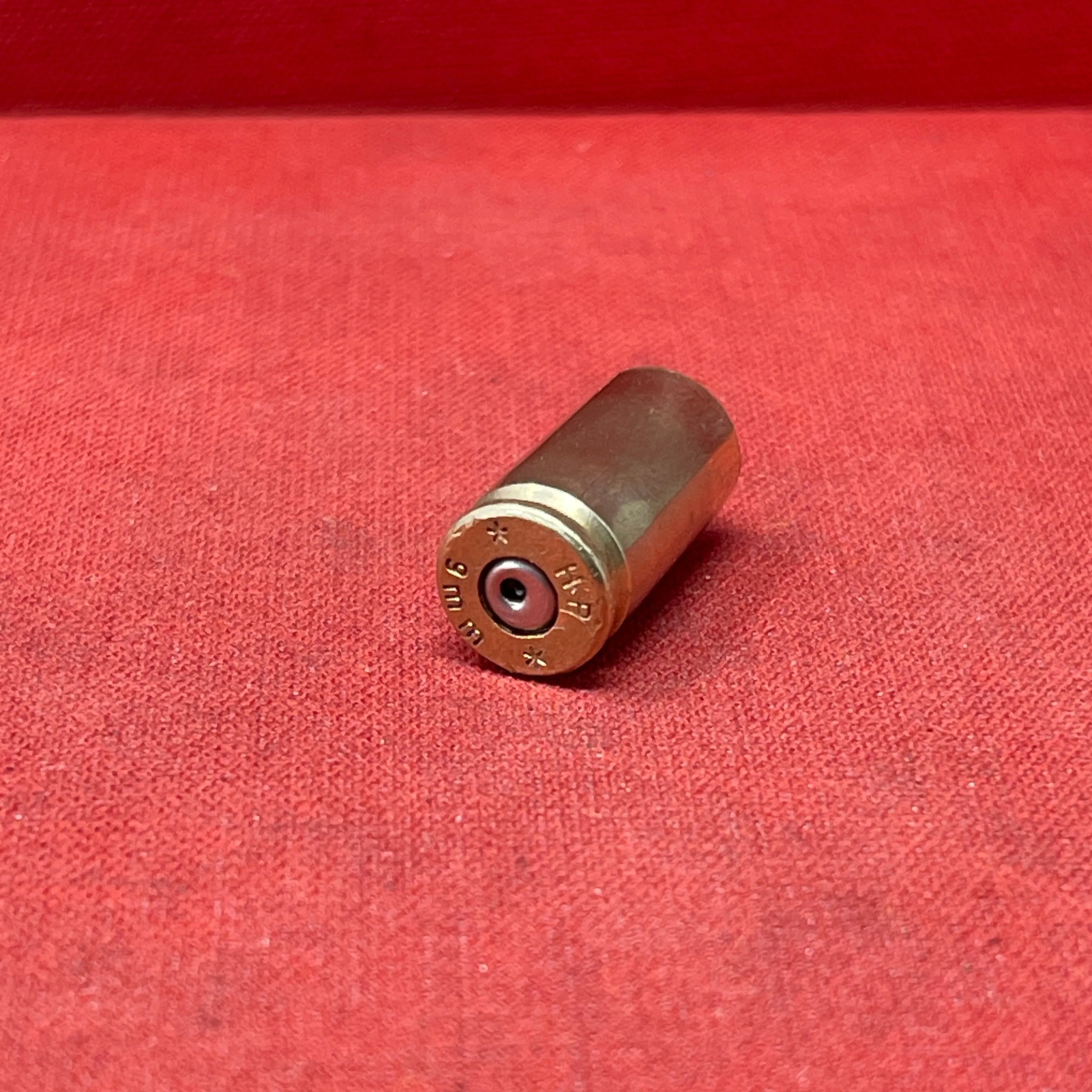 Empty 9mm Brass Cartridge Case