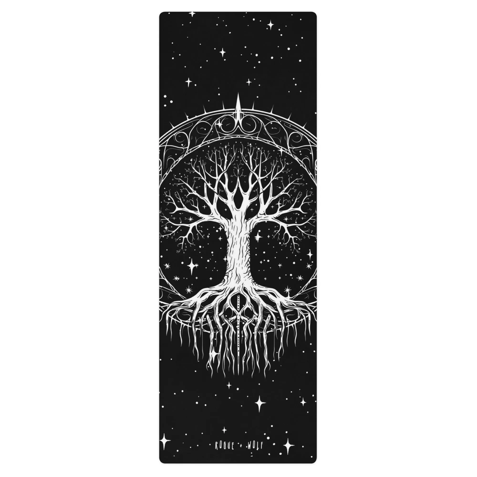 Eternal Growth Yoga Mat - Non-Slip Gothic Witchy Pagan Exercise Mat for Yoga Pilates & Fitness Goth Gifts