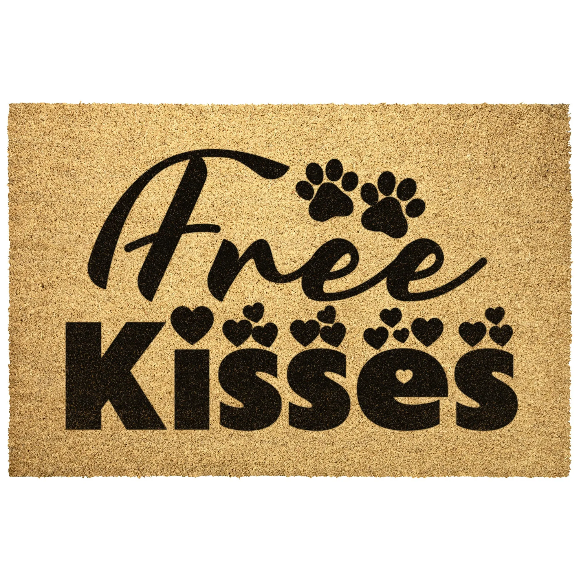 Free Dog Kisses | Door Mat