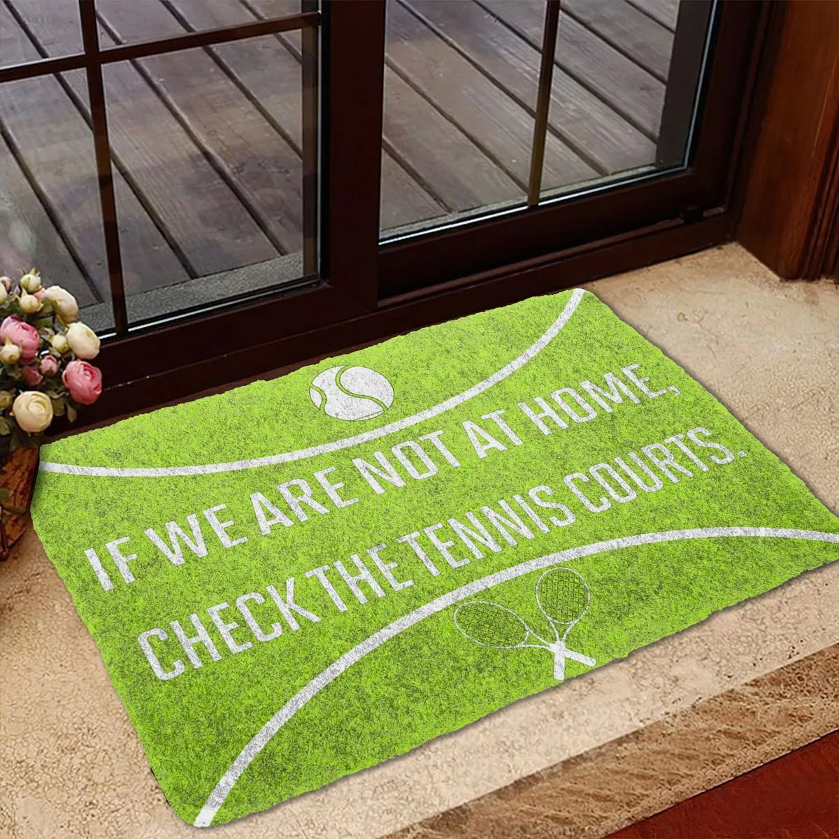 Gearhuman 3D Check The Tennis Courts Doormat