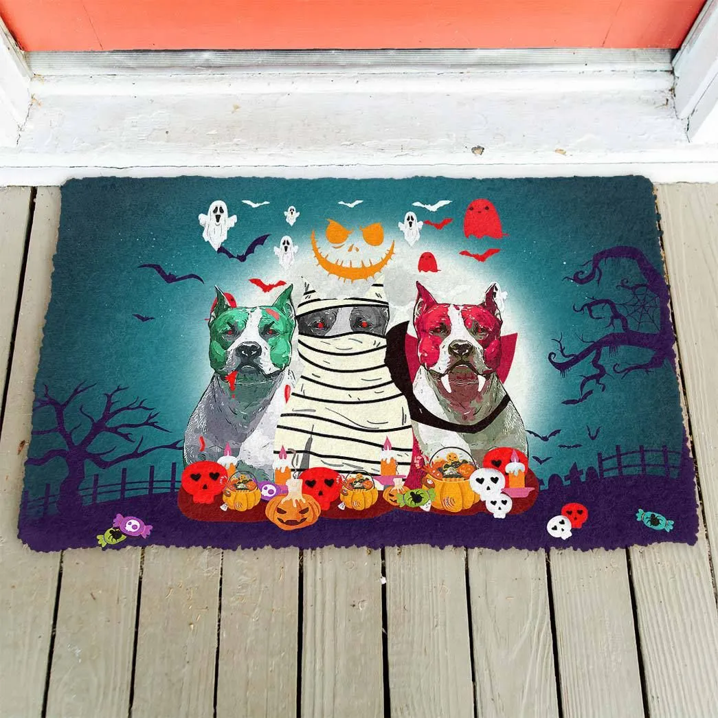 Gearhuman 3D Halloween Bulldogs Doormat