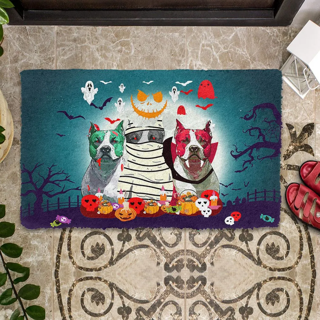 Gearhuman 3D Halloween Bulldogs Doormat