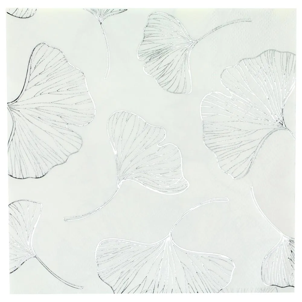 Gingko Foil Stamp Premium Paper Lunch Napkin