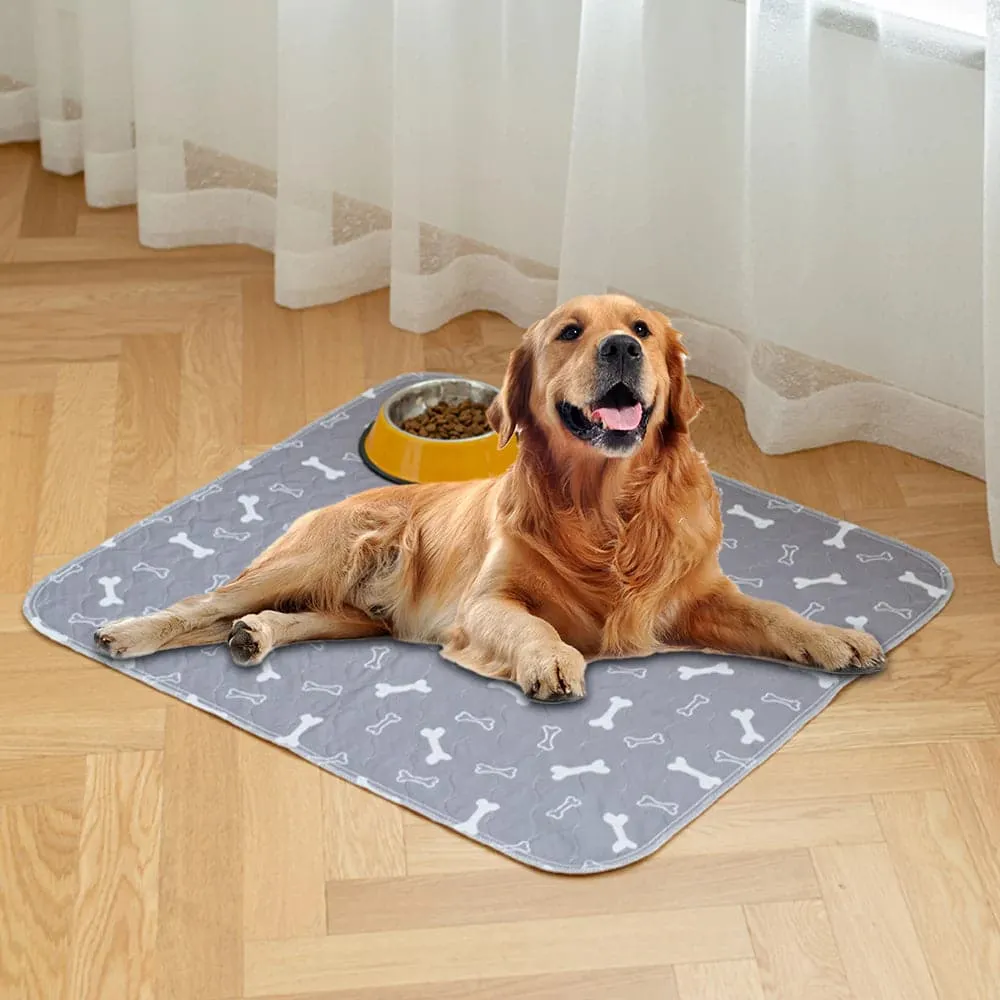 Goofy Tails Reusable Pee Pads for Dogs and Puppies-Bone Print (90x80 cm)