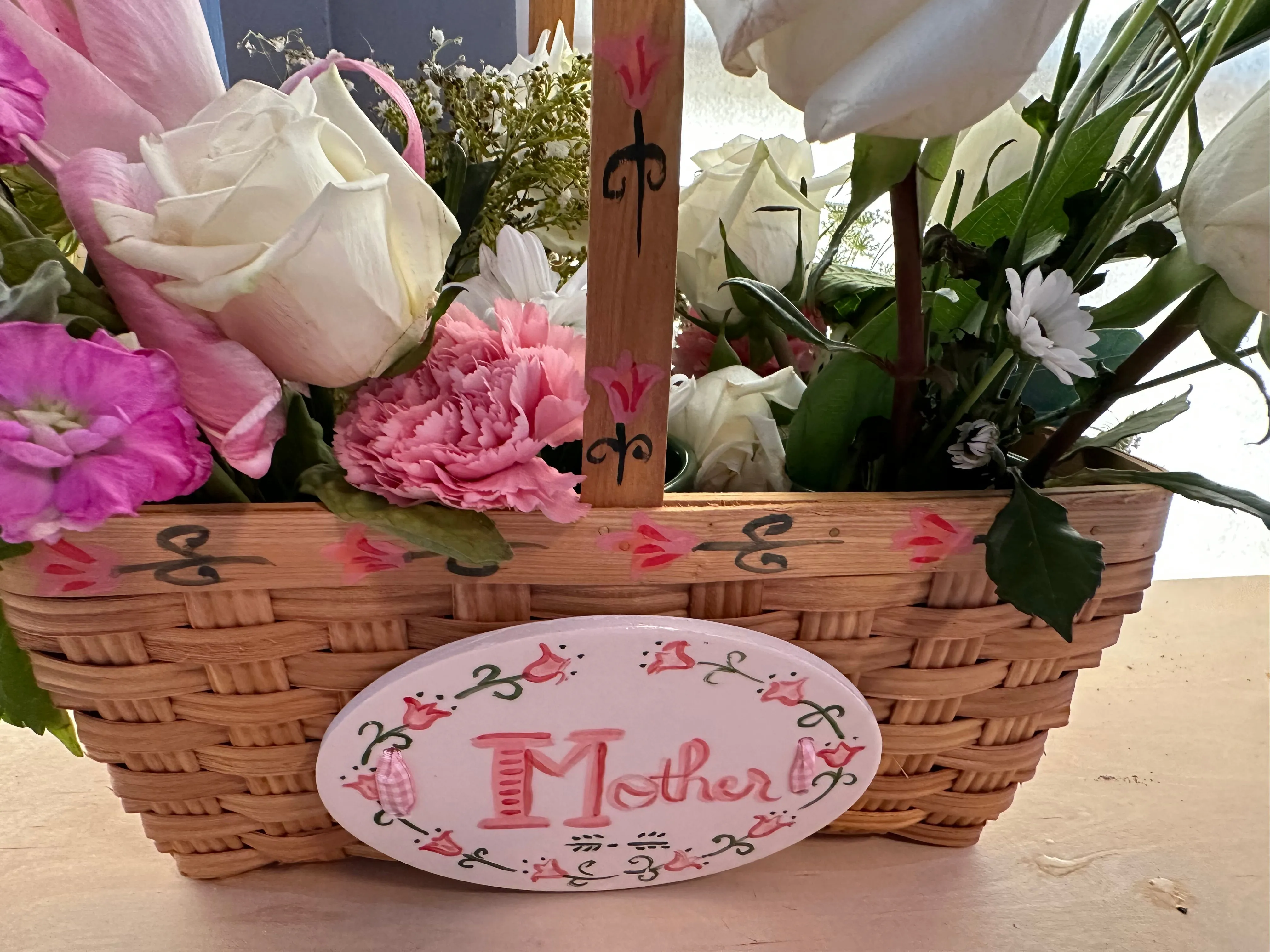 Handpainted Custom Basket