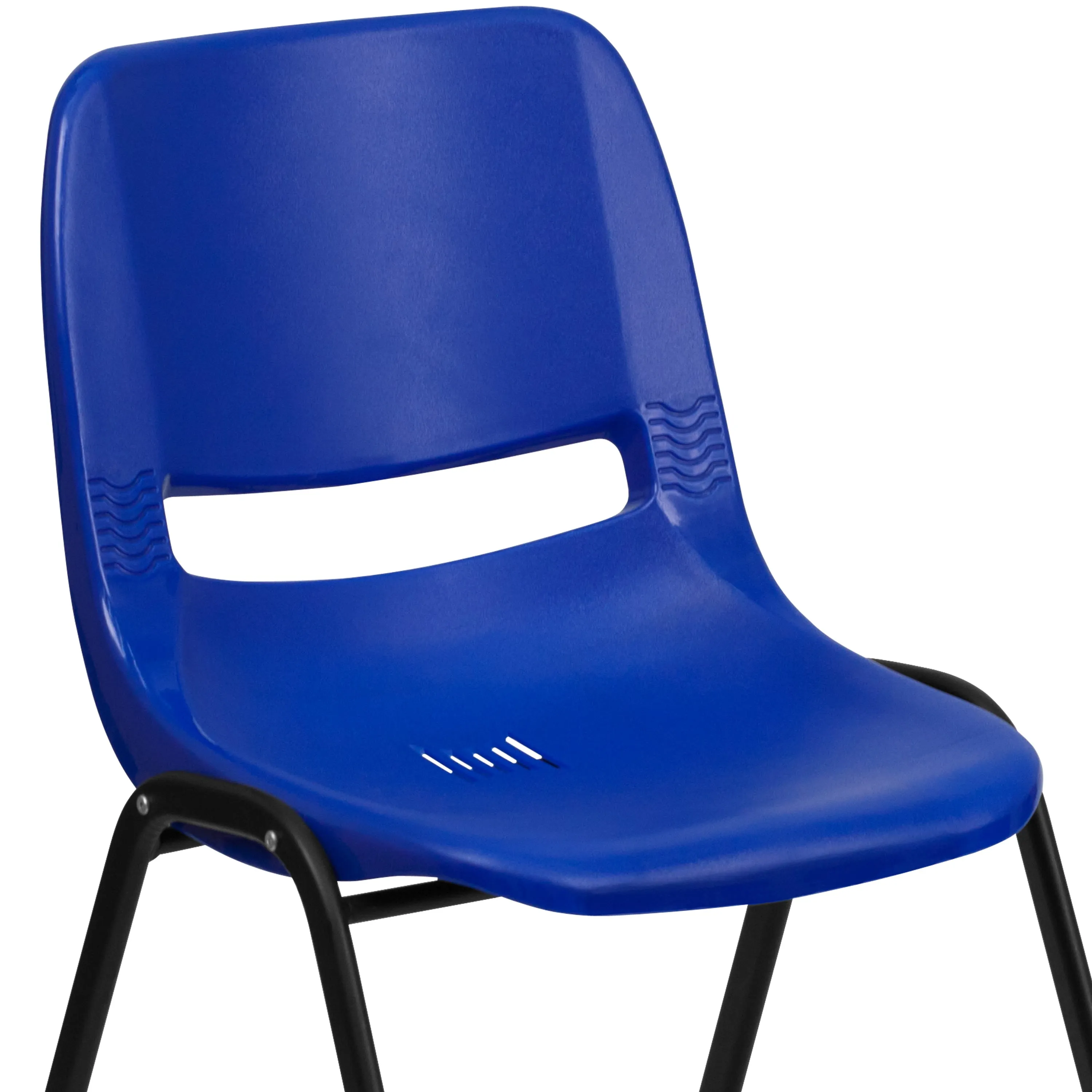 HERCULES Series 440 lb. Capacity Kid's Ergonomic Shell Stack Chair with 12" Seat Height