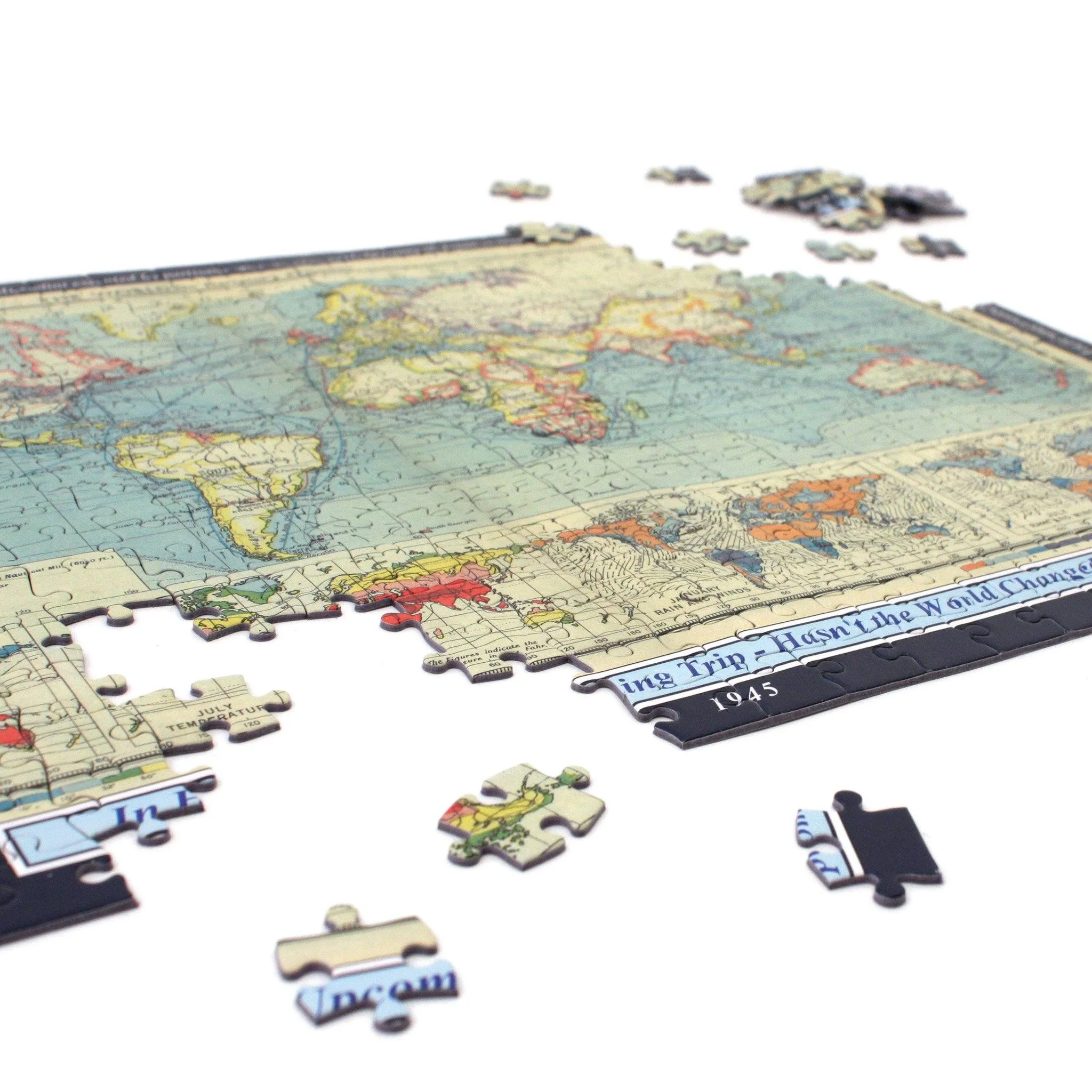 Historical World Map Personalized Jigsaw Puzzle