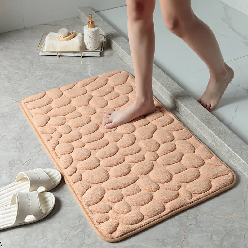 Home Decorative Pebble Embossed Non-Slip Mat, HG0027