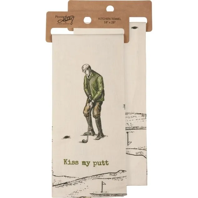 Kiss My Putt Kitchen Towel