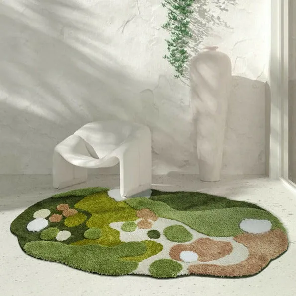 Lakeside Park Moss Carpet Rug