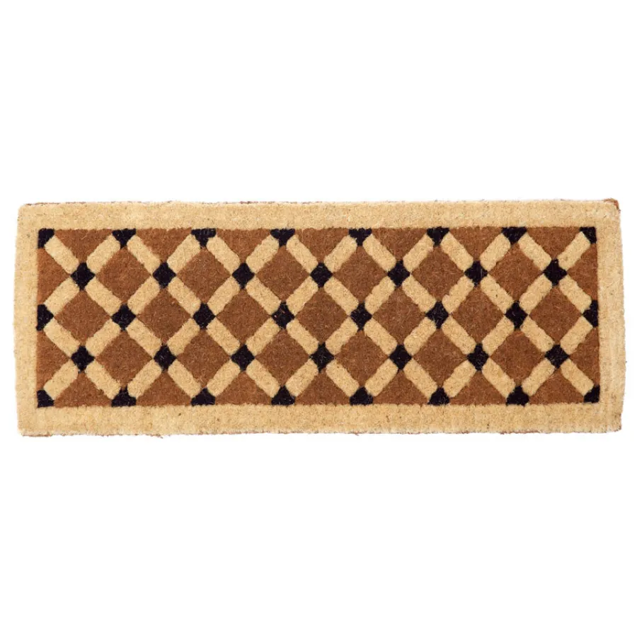 Mahi Diamond Geometrical Two Toned Thick Long Doormat